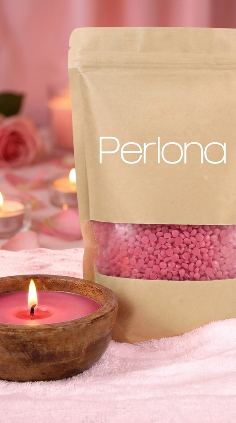 Perlona perlas de vela color Rosa — febrero, San Valentín
