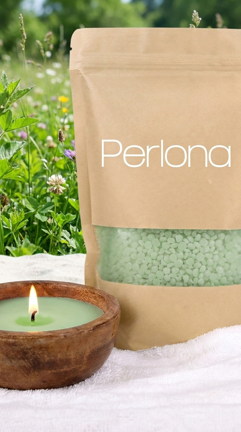 Perlona perlas de vela color Verde claro — abril, pradera fresca