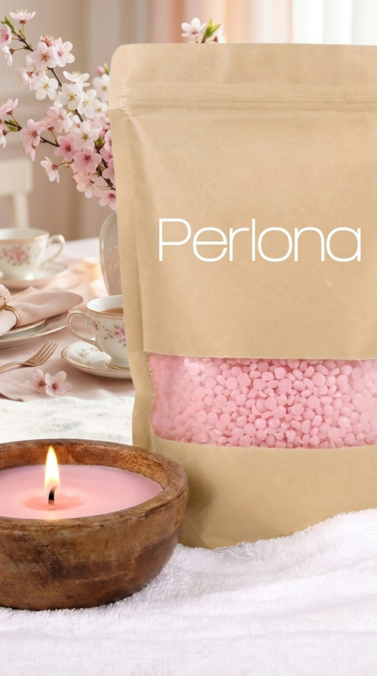 Perlona perlas de vela color Rosa claro — mayo, Día de la Madre