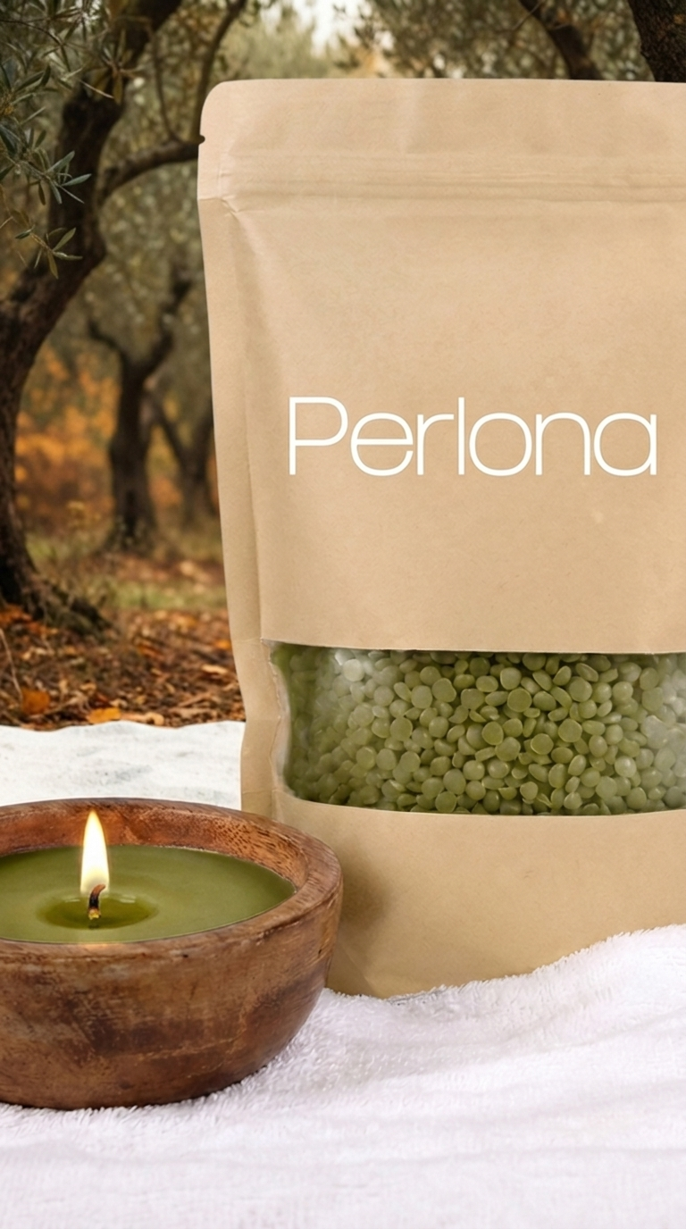 Perlona perlas de vela color Verde militar — octubre, bosque de otoño
