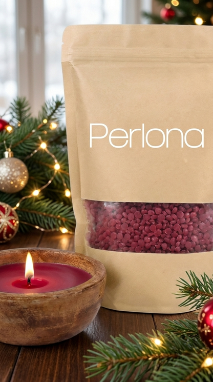Perlona perlas de vela color Rojo vino — diciembre, Navidad