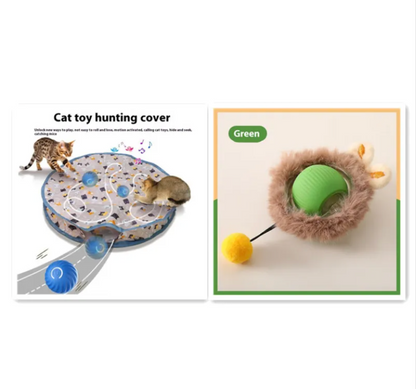 FuzzChase Self-Rolling Plush Ball