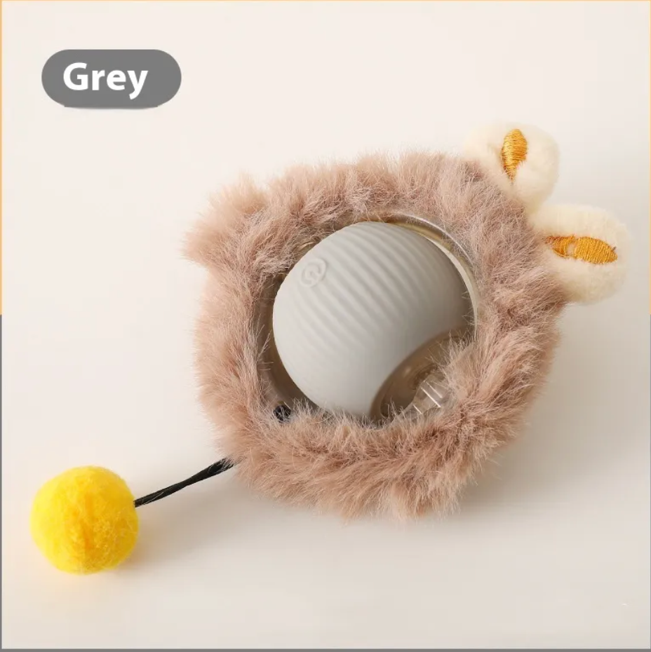 FuzzChase Self-Rolling Plush Ball