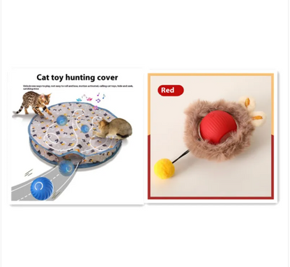 FuzzChase Self-Rolling Plush Ball