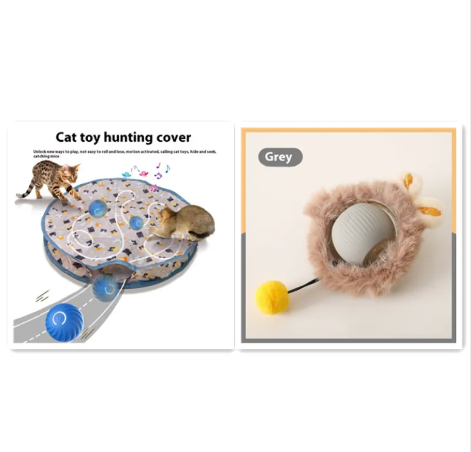 FuzzChase Self-Rolling Plush Ball