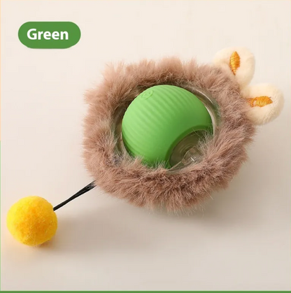 FuzzChase Self-Rolling Plush Ball