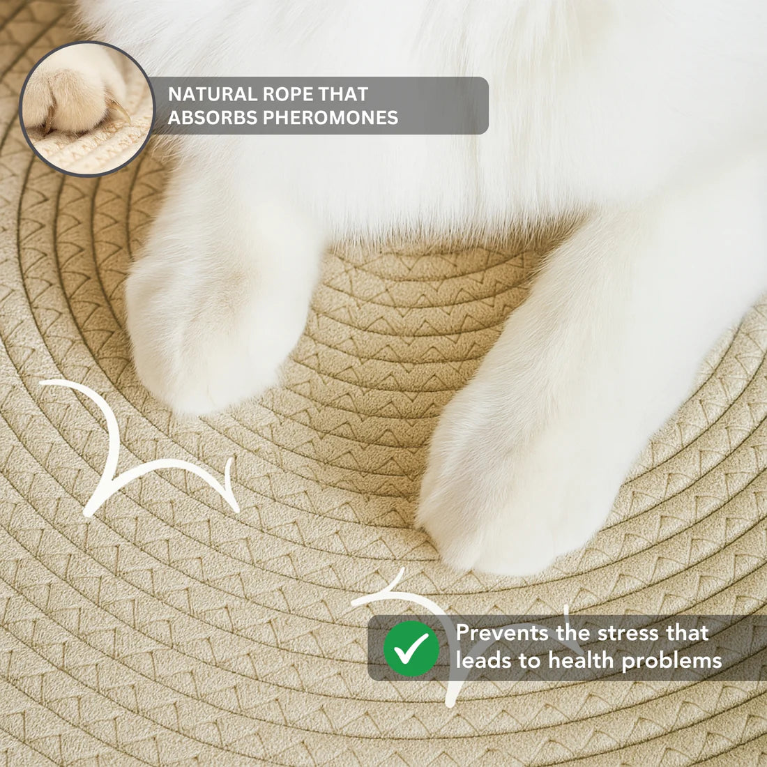 Detail of the natural rope weave of the WildNest basket